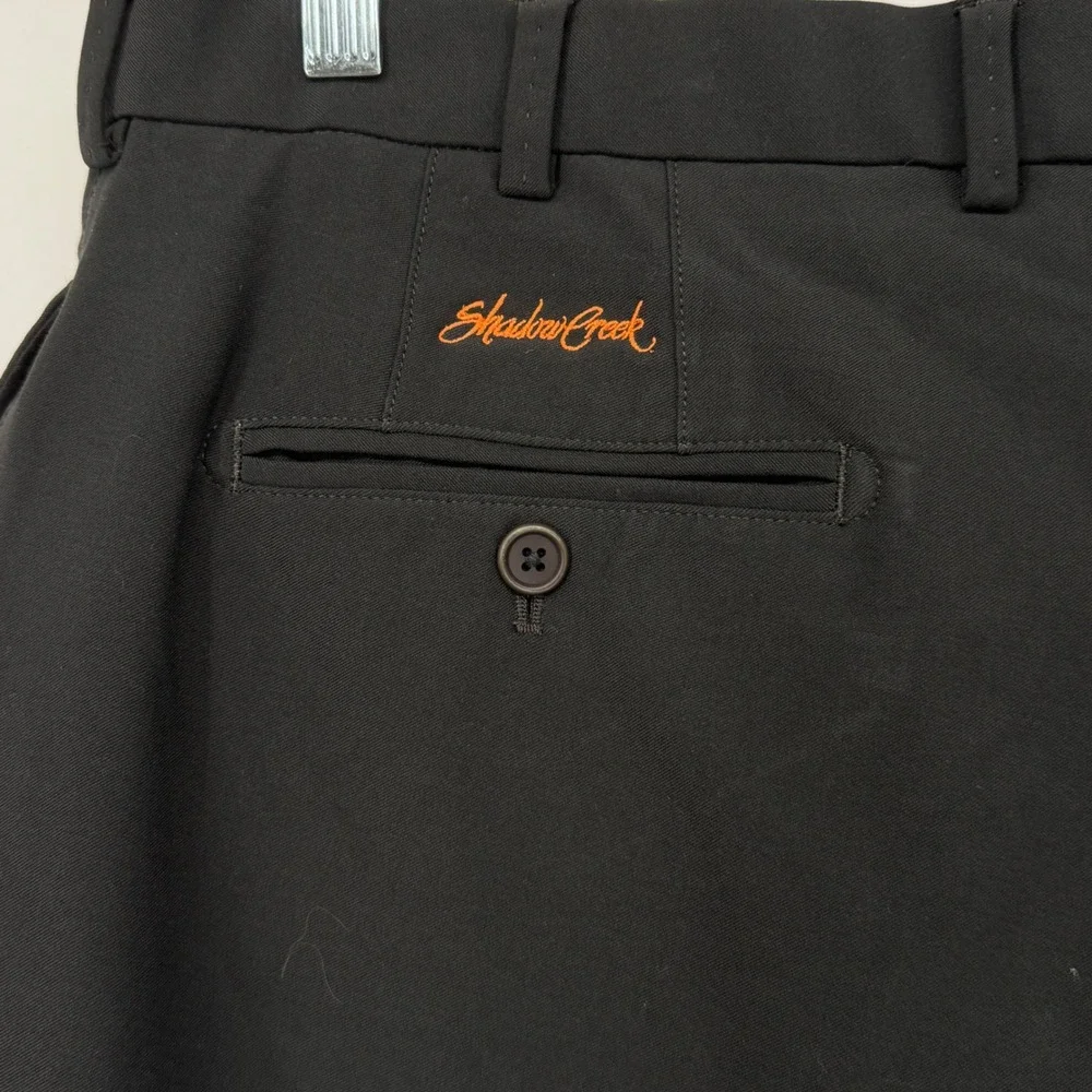 Peter Millar 36‎ Black Shadow Creek Wicking Performance Golf Pants Luxury Tech